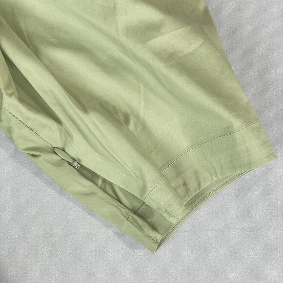 Danielle Bernstein Mini Dress Ladies Sm Green Corset Puff Zip Sleeve Square Neck - Picture 11 of 13